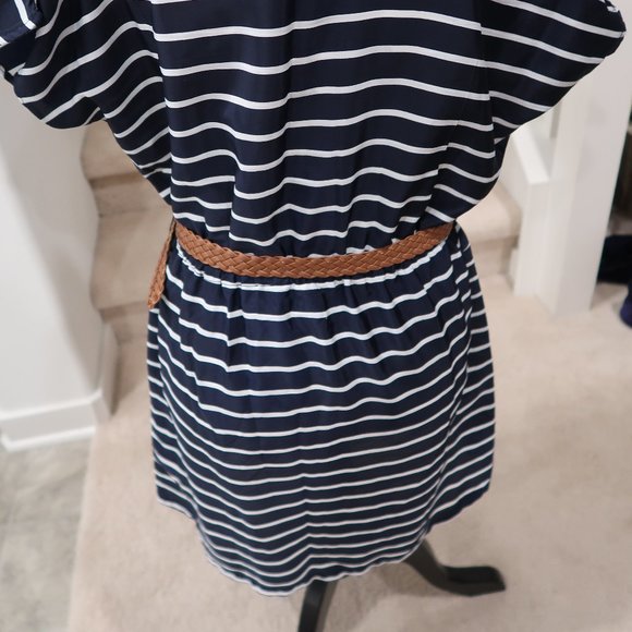 Striped Dress with Belt - Picture 6 of 7